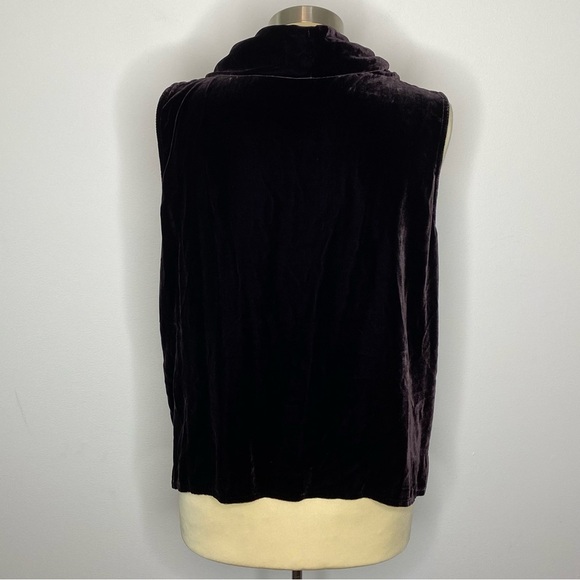 Eileen Fisher Purple Silk Velvet Sleeveless Top - Picture 2 of 9